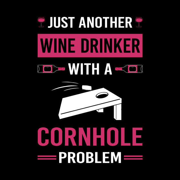 Wine Drinker Cornhole by Good Day