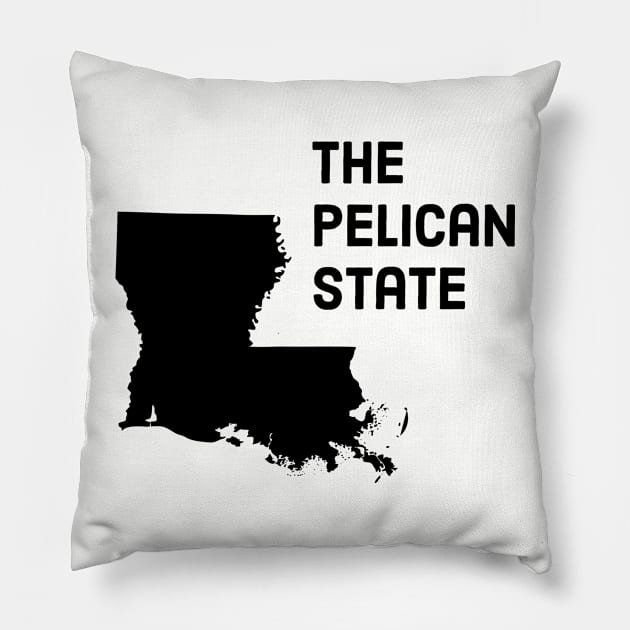 Louisiana - The Pelican State Pillow by whereabouts