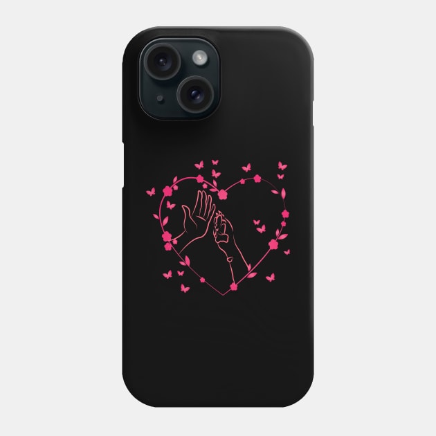 Hi-Five With My Dog, Floral Look Phone Case by NICHE&NICHE