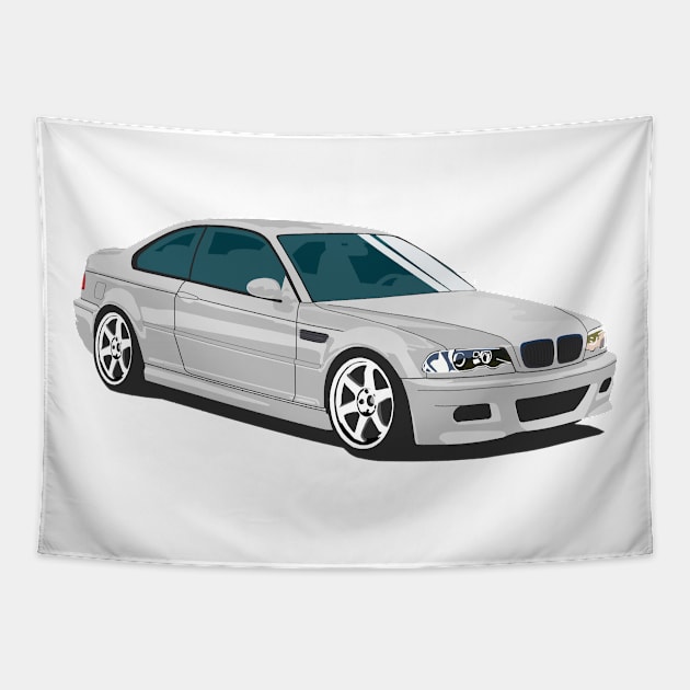 BMW M3 e46 Tapestry by Rebellion Store