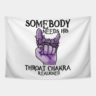 Yoga Chakra Brass Knuckles Funny Meditation Zen Statement Tapestry