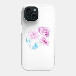 Pink peonies Phone Case