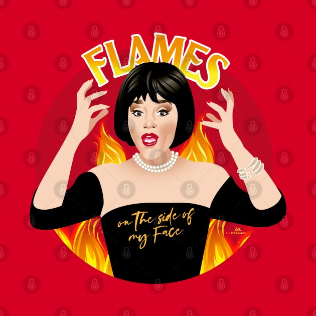 Flames on the side of my face! by AlejandroMogolloArt