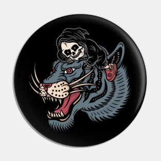 Tiger skull Pin
