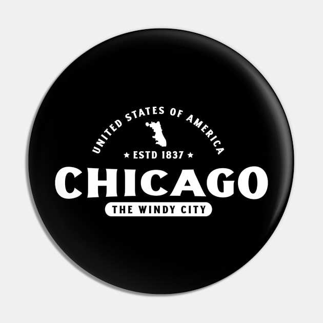 Chicago Zephyr Elegance Pin by Vectographers