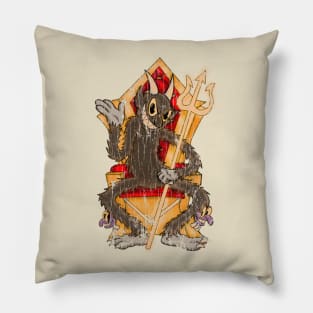 Devil Look Vintage Cartoon Fan Art Design Pillow