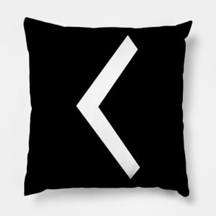 C – Greek Mythology - White Letter C Pillow