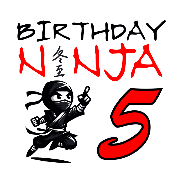 Ninja 5th Birthday Party Stealth Warrior by DefineWear