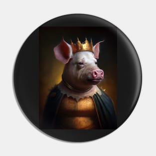 Royal Portrait of a Pig Pin