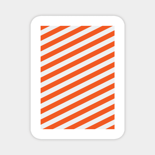 Co. Armagh GAA Orange and White Angled Stripes Magnet by Culture-Factory