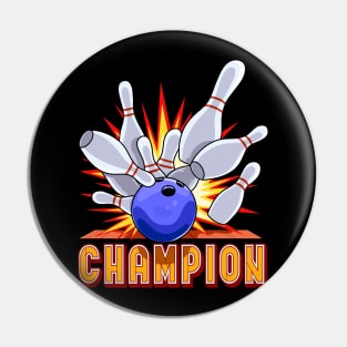 Bowling Ball Champion Bowler Pin