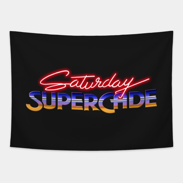 Saturday Supercade Tapestry by CCDesign