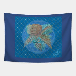 Angel child Libra Tapestry