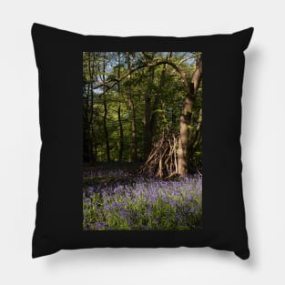 Hidden bluebell wood Pillow