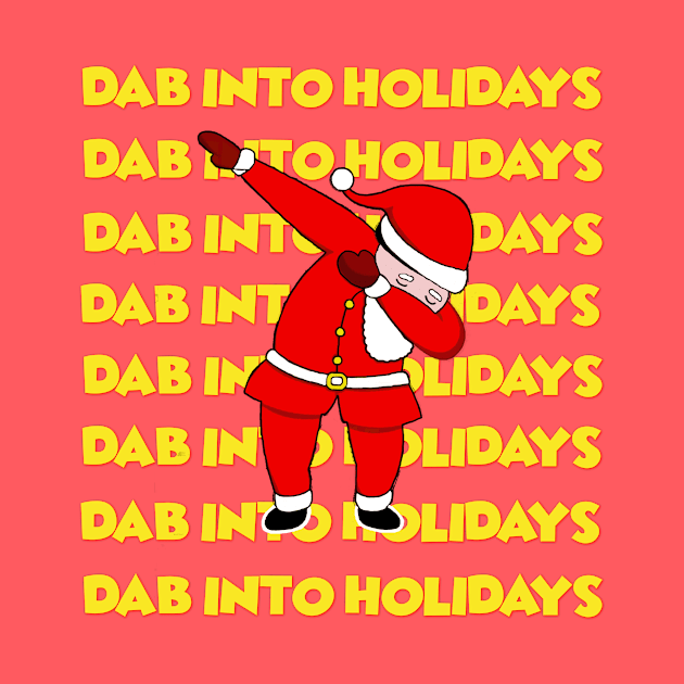 Dab into Holidays - Santa Dabbing - Santa Claus Dab by MADesigns