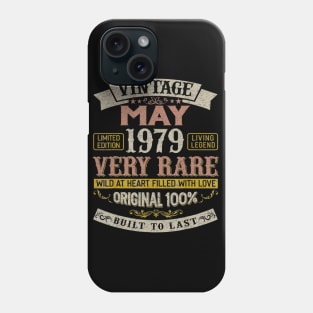 41st Birthday Gifts Vintage 1979 May Women Men Phone Case