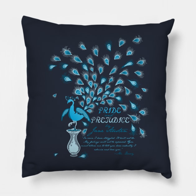 Paisley Peacock Pride and Prejudice: Classic Pillow by DoodleHeadDee