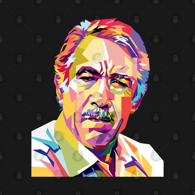 Anthony Quinn Portrait Illustration by RJWLTG