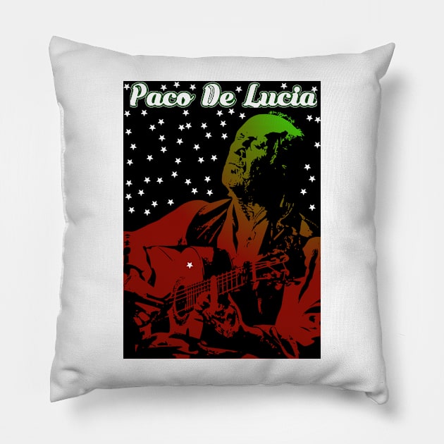 Paco De Lucia Pillow by Gynstyle