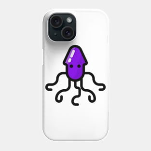 Swimming Octopus Squid Purple Phone Case