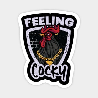 Feeling Cocky in Carolina // Funny Cocky Rooster // South Carolina Magnet