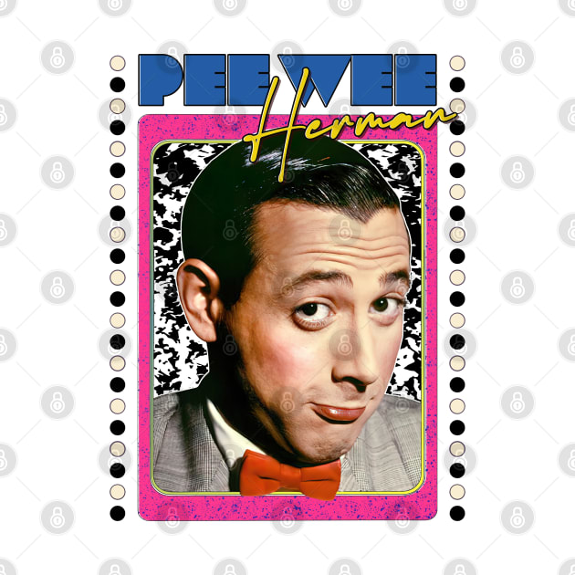 Retro 90s Style Fan Art Pee Wee Herman T-Shirt