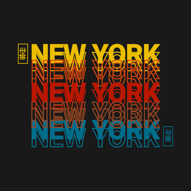 New York New York by Bananas T-Shirts