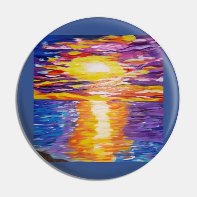 Ocean Sunset Pin by Oregon333