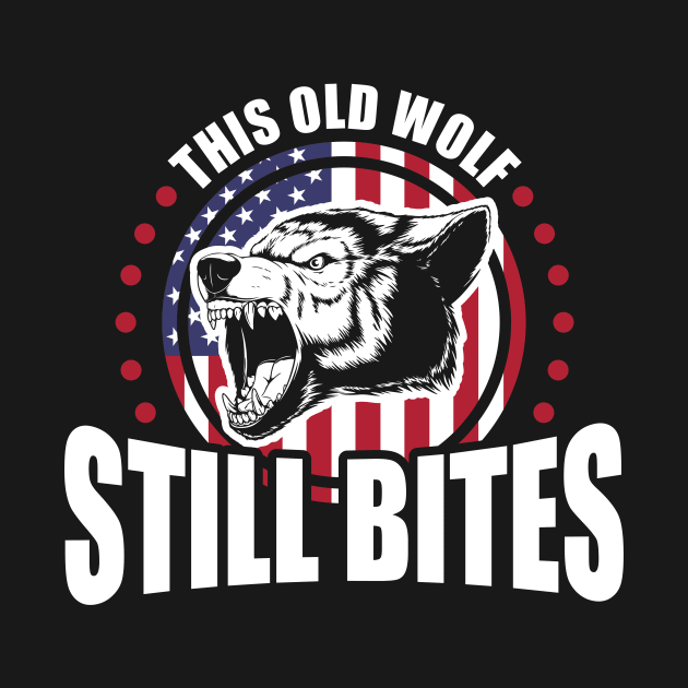 This Old Wolf Still Bites Patriotic Veteran by theperfectpresents