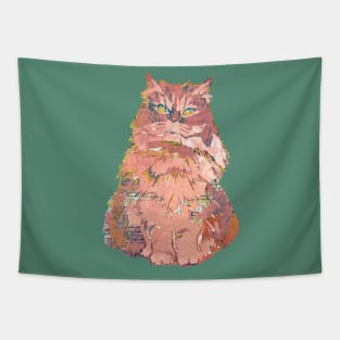 The Pink Floof Long Haired Cat Tapestry