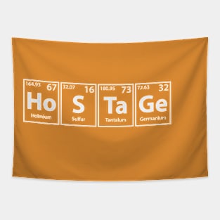 Hostage (Ho-S-Ta-Ge) Periodic Elements Spelling Tapestry