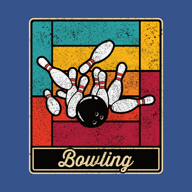 Disover Bowling Game Strike Vintage Sport - Bowling - T-Shirt