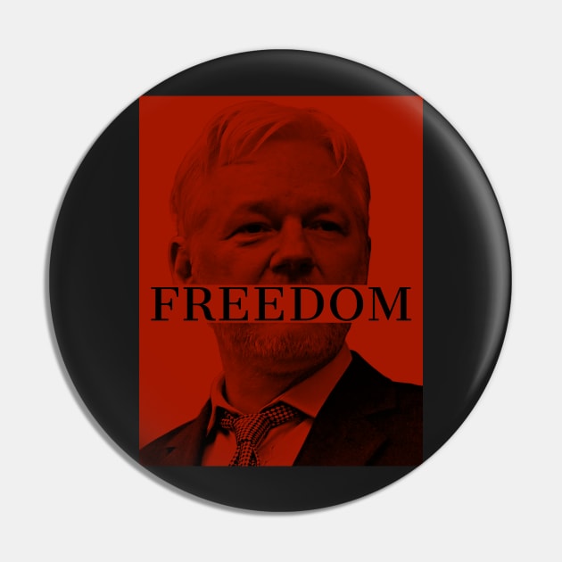 free assange Pin by Skull-blades