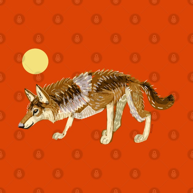 Steppe Wolf Canis lupus campestris #1 by belettelepink