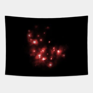 Red starry explosion Tapestry