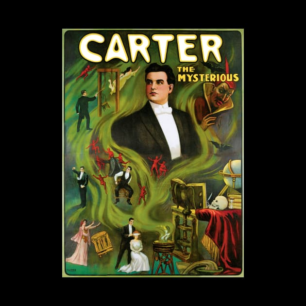 Vintage Magic Poster Art, Carter the Mysterious by MasterpieceCafe