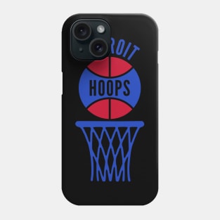 Retro Detroit Red and Blue Logo Phone Case