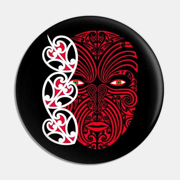 Maori warrior Pin by Tikitattoo