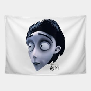 Corpse Bride Victor Van Dort The Groom Big Face Tapestry