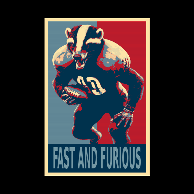 Fats And Furious Honey Badger American Football Player HOPE by DesignArchitect