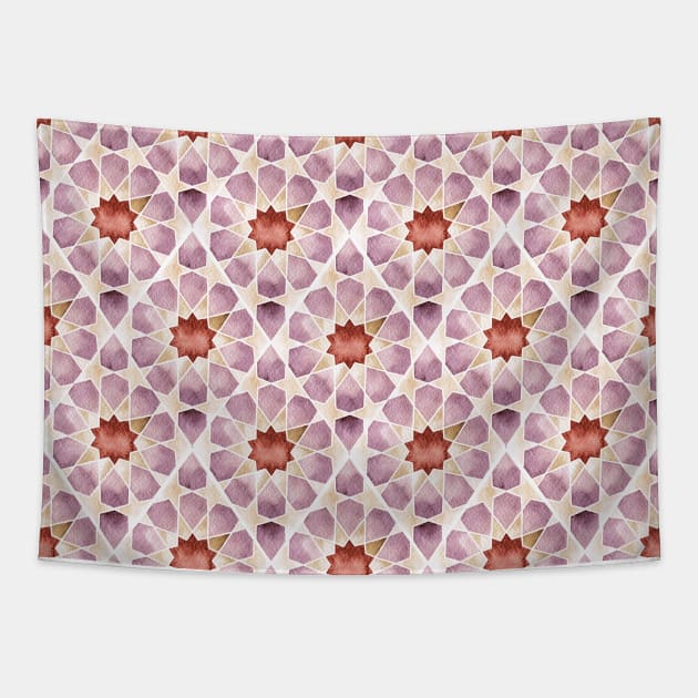 Islamic geometric pattern #19 Tapestry by GreekTavern