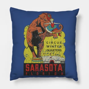 Sarasota Circus Winter Quarters 1927 Pillow