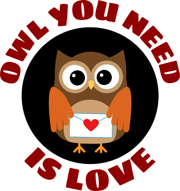 Owl You Need Is Love | Owl Pun Kids T-Shirt by Allthingspunny