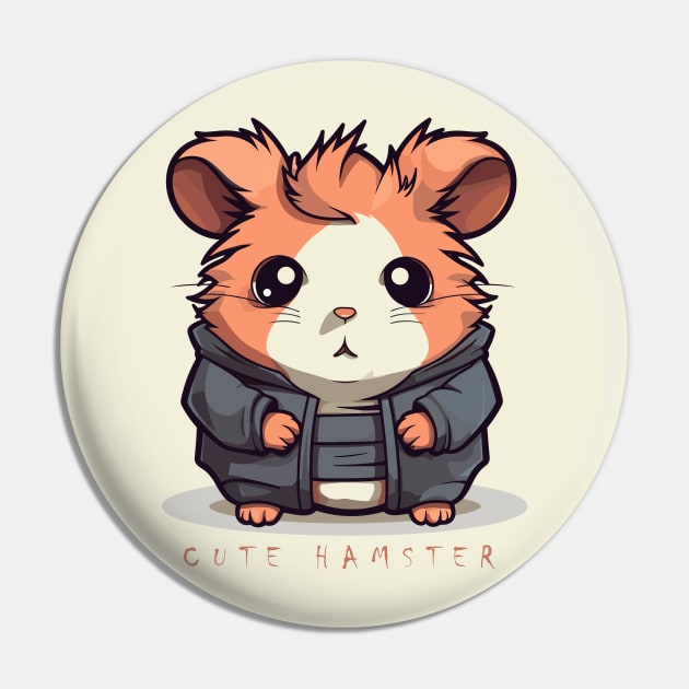 Cute Hamster Pin by Yopi