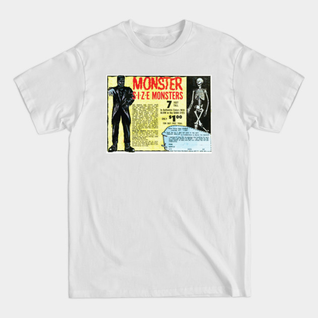 Monster Size Monsters Vintage Comic Book Ad - Monster - T-Shirt