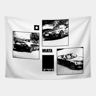 Mazda Miata MX-5 NC Black 'N White Archive Tapestry