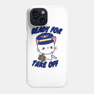 Funny Angora cat is a pilot Phone Case