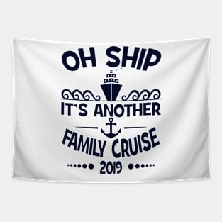 Cruise Family Vacation 2019 Funny Matching Cruising Design Tapestry