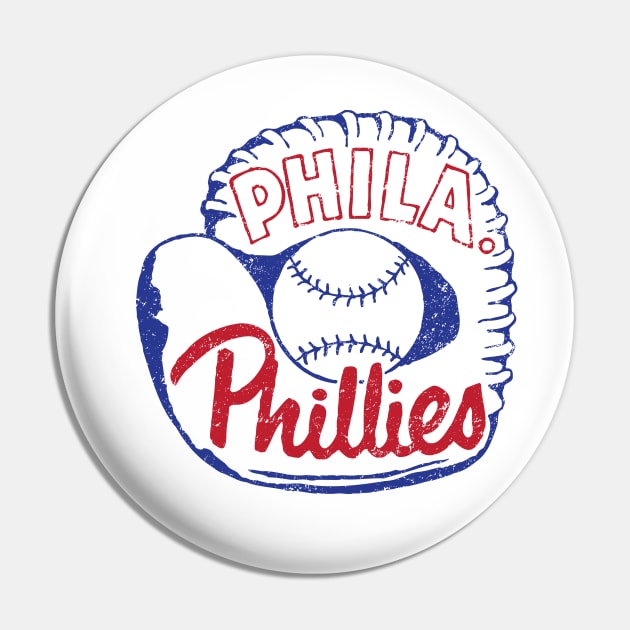 Philadelphia Phillies Glove by Buck Tee Pin by Buck Tee