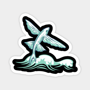 Flying fish fishing sea water angler Magnet